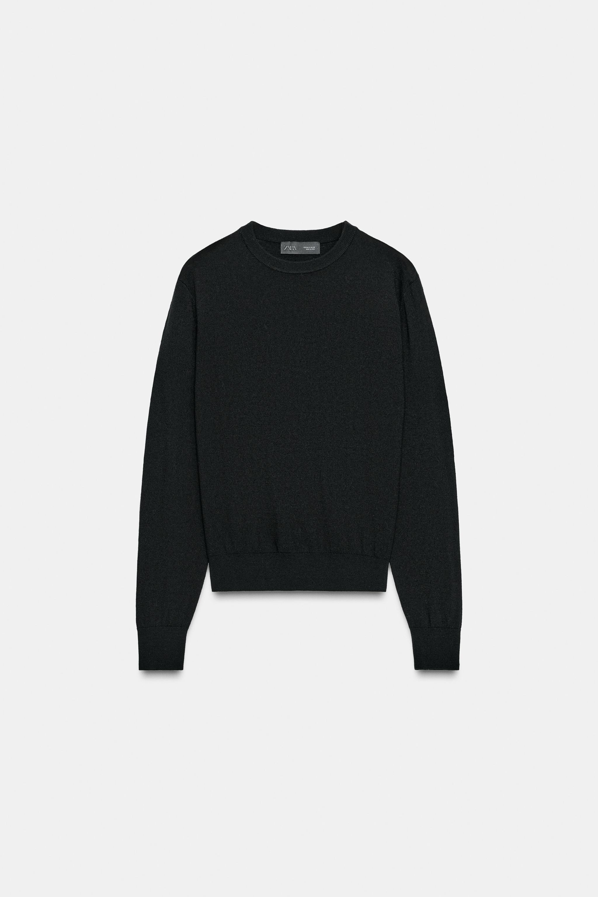 100% WOOL PLAIN KNIT JUMPER